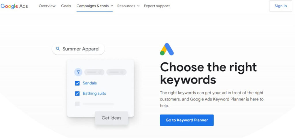 Google Keyword Planner