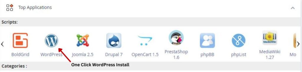 One Click WordPress