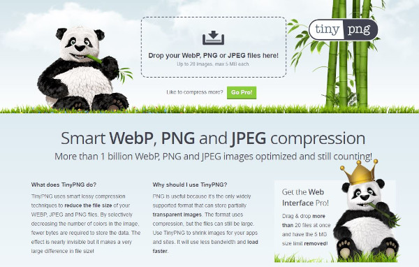 TInypng Website Cover Image Optimization Tool