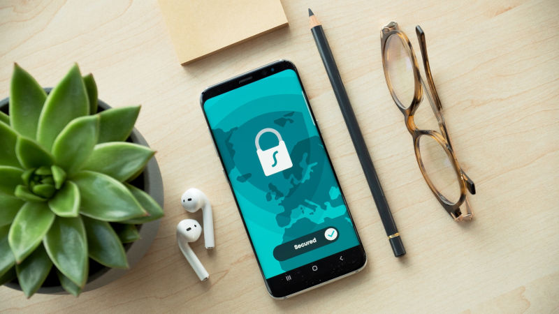 HTTPS and SSL : An image of a phone with a SSL Security Lock displaying on its screen